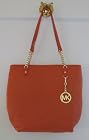 Michael Kors Jet Set Chain Item Tote Tangerine Leather