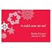 Weddingstar 1008-09-c07 Winter Finery Generous Ticket- Red