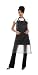 Zyrca 79  Street Savvy Stylist Apron, Lightweight Leatherette, Water Resistant, Zippered Pockets, Adjustable Neck Closure