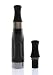 1x CE4 Plus V2 - CE4+ V2 - in Schwarz - mit 2 schwarzen runden Drip Tips - Clearomizer / Atomizer - mit langen Coils - von SmokeStar.info