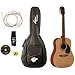 Lyon by Washburn USM Acoustic Guitar with Built-in Digital Tuner- LG2TPAK