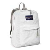 JanSport Superbreak Classic Backpack (White Cord Distressed)