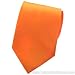 BRAND NEW Mens Necktie SOLID HOT ORANGE Satin Neck TIE