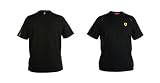 Ferrari Scudetto V Neck T-Shirt Red & Black
