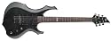 ESP LTD F100FM Electric Guitar (See Thru Black, Flame Maple)