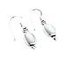 Simple Mother of Pearl Sterling Silver Hook Earrings