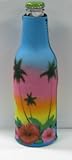 Palms Sun Hibiscus Neoprene Zippered Bottle Suit Cooler