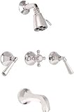 California Faucets Monterey Three Handle Tub/Shower Valve & Trim