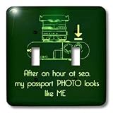 Kike Calvo Photo Illustrations And Photography Quotes - After an hour at sea, my passport photo looks like me - Light Switch Covers - double toggle switch