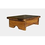 Foot Stool Poplar Wood Maple Stain (Made in the USA)