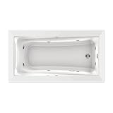 American Standard 3572.018WC.020 Green Tea 5' 6 x 36 Whirlpool Bath Tub with EverClean and Hydro Massage System I, White