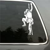 Woman Rock Climber vinyl decal lg