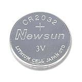 Coin Cell Lithium, 3V, CR2032, 5 Pack