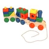 Melissa & Doug Classic Wooden Stacking Train