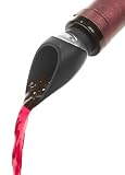 Metrokane Wine Pourer with Stopper, Black