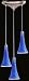 LAMPS BEAUTIFUL Contemporary Blue Tromba Three Pendant Ceiling Fixture Light by Elk Lighting--Excellent customer service--see our feedback