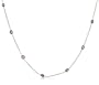 14k Yellow Gold Bezel Set Amethyst Gemstones by the Yard, 18"