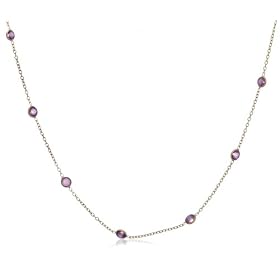 14k Yellow Gold Bezel Set Amethyst Gemstones by the Yard, 18 by Amazon.com Collection