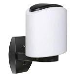 BESA 3500 Series Black/Opal Black Outdoor 120v Wall Lantern
