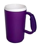 Colored Plastic Mugs - Purple - Set of 6