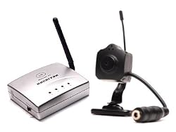 Locked-band Mini Wireless Full Motion Color Camera w/4-Channel Receiver