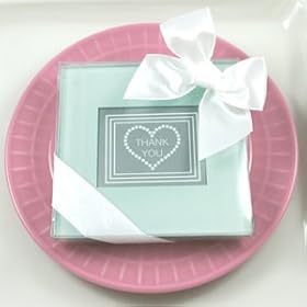  Glass Photo Coasters - Baby Shower Gifts & Wedding Favors (Set of 48)