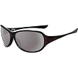 Oakley Belong Women's Asian Fit Limited Edition Outdoor Sunglasses/Eyewear w/ Free B&F Heart Sticker Bundle - Polished Black/Slate Iridium