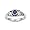 Sterling Silver Baby Ring with Blue Sapphire CZ - 2mm Band Width - 5mm Face Height - Sizes: 1-5, 4