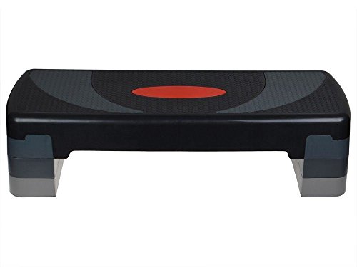 30'' Fitness Aerobic Step Adjust 4" - 6" - 8" Workout Exercise Stepper w/Risers