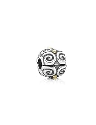 Genuine Sterling Silver and Gold Charm PANDORA ref: 790594