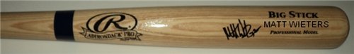 Matt Wieters Hand Autographed/Hand Signed Rawlings Big Stick Baseball Bat