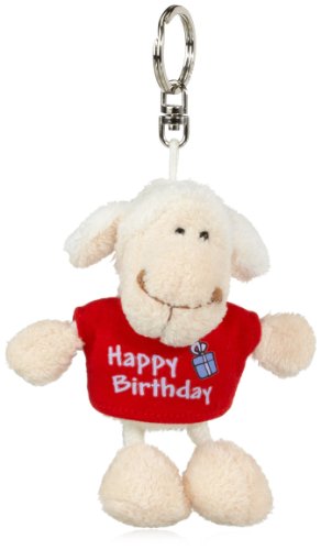 NICI 32322 - Schaf wei&szlig; T-Shirt Bean Bag Schl&uuml;sselanh&auml;nger Happy Birthday rot Preisvergleich