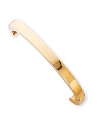 14k Gold 6.3mm Polished Solid Hinged Bangle Bracelet