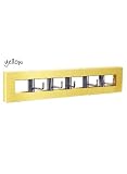 SPIN - Horizontal Wall Coat Hooks / Towel Hanger - Yellow
