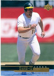 2000 Upper Deck # 185 Jason Giambi Oakland Athletics Baseball Card