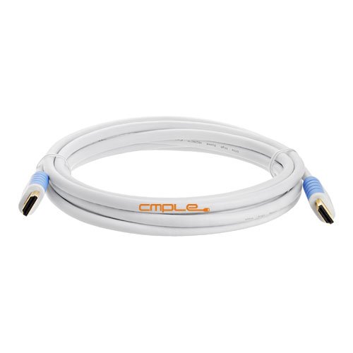 Cmple HD-10WH 10ft Ultra High Speed HDMI Cable, Category 2, 1080p