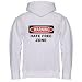 WARNING HATE FREE ZONE Adult Zippered Hooded (Hoody Hoodie) Sweatshirt Fleece Jacket ...