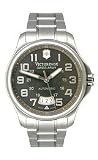 Victorinox Swiss Army Officer's Automatic Bracelet Charcoal Dial Men's Watch #241373