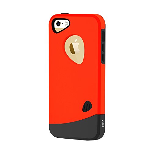 iPhone 5s Case, Ebakx [Luxarious] Hard and Fast for Apple iPhone 5 / iPhone 5s Case [Pc Case and Clear Screen Protector for Mobile Phone] (orange)