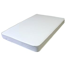 LA Baby 3" Compact Crib Mattress, White