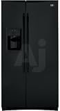 Review GE  / GE Profile PSHF6VGXBB 25.5 cu. ft. Side by Side Refrigerator with 3 Glass Shelves, External PreciseFill Ice/Water Dispenser and Top Bevel Design: Black