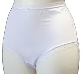 3 Pack White Stretch Full Briefs With Lace