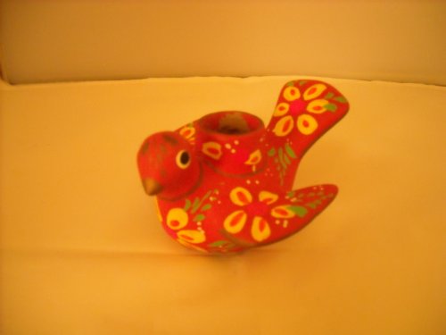 Mexican Red with Flowers Pottery New