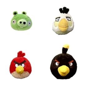  Angry Birds Collectible Edition - Red, Black, Blue and King Pig (Pack of 4)