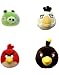 Angry Birds Box Set #1 of 4 Inch MINI Plush Figures Red, White Black Birds Neutral Pig