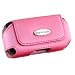 Mobile Glove Luxus Pink leather horizontal case for Palm Centro, Samsung Rant & Other...