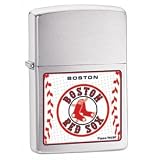 Zippo Boston Red Sox Satin Chrome Lighter