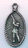 Shooting Pewter Keyring