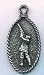 Shooting Pewter Keyring