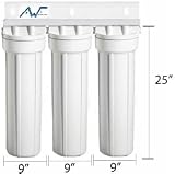 Home Master HMF3SdgFeC Whole House Three Stage Water Filtration System with Fine Sediment, Iron and Carbon, Blue